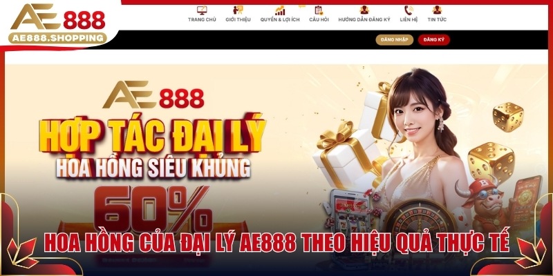 Hoa hồng của đại lý AE888 theo hiệu quả thực tế
