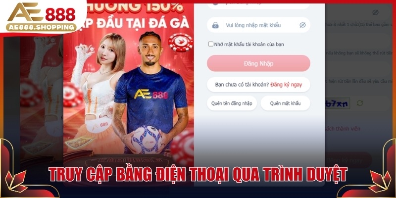 Truy cập bằng điện thoại qua trình duyệt
