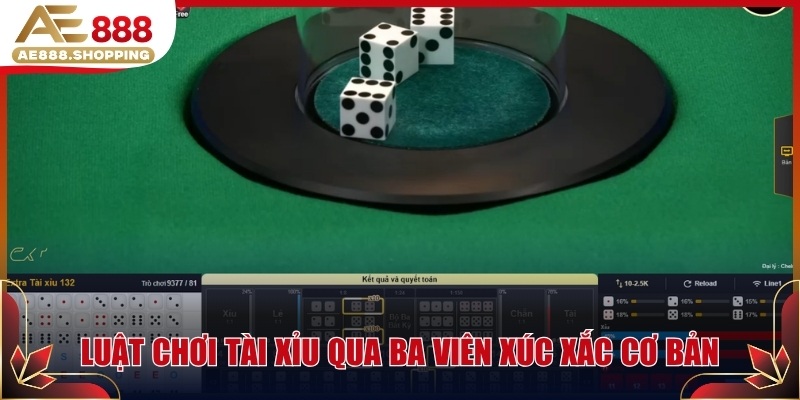 Luật chơi tài xỉu qua ba viên xúc xắc cơ bản