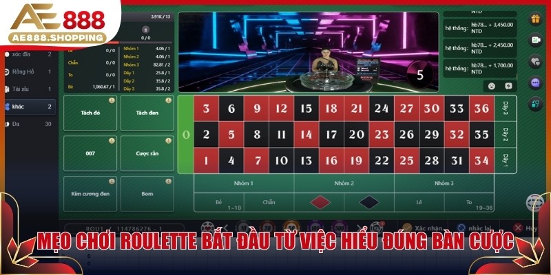 Mẹo chơi Roulette bắt đầu từ việc hiểu đúng bàn cược