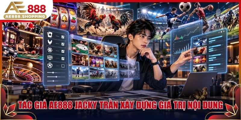 Tác giả AE888 Jacky Trần xây dựng giá trị nội dung