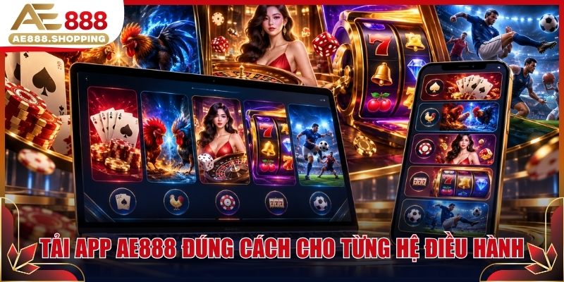 Tải app AE888 đúng cách cho từng hệ điều hành
