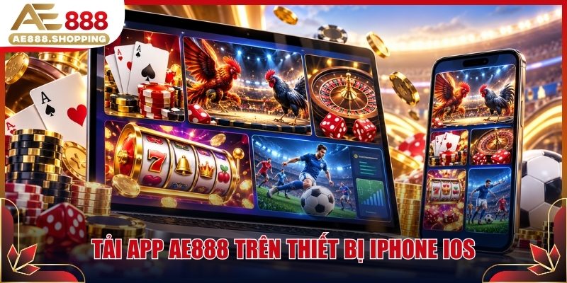 Tải app AE888 trên thiết bị iPhone iOS
