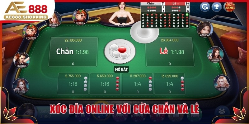 Xóc đĩa online với cửa chẵn và lẻ